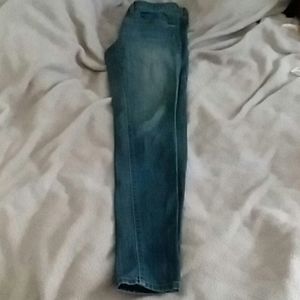 Medium wash stretch skinny jeans
